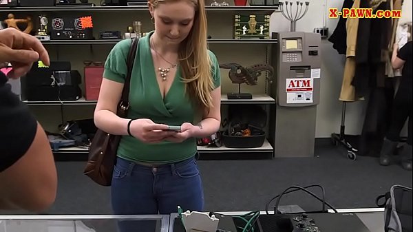 Blonde babe slammed by pawnshop owner